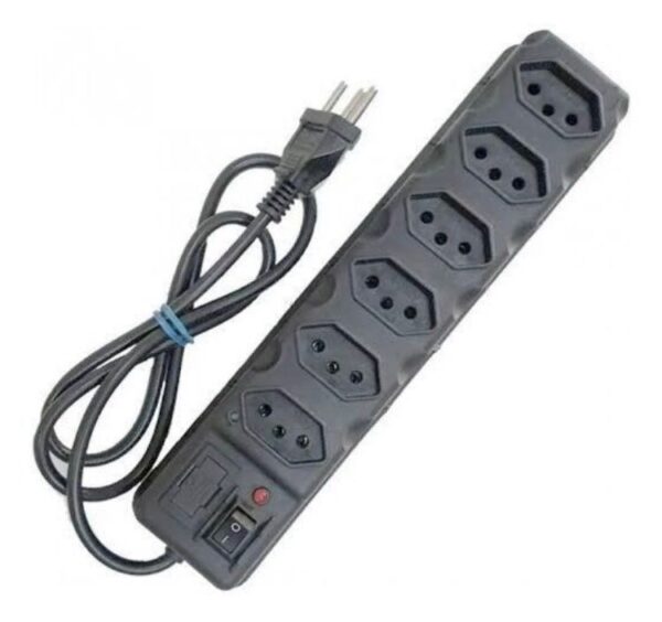 Protetor elétrico para 6 tomadas corrente máxima 10A